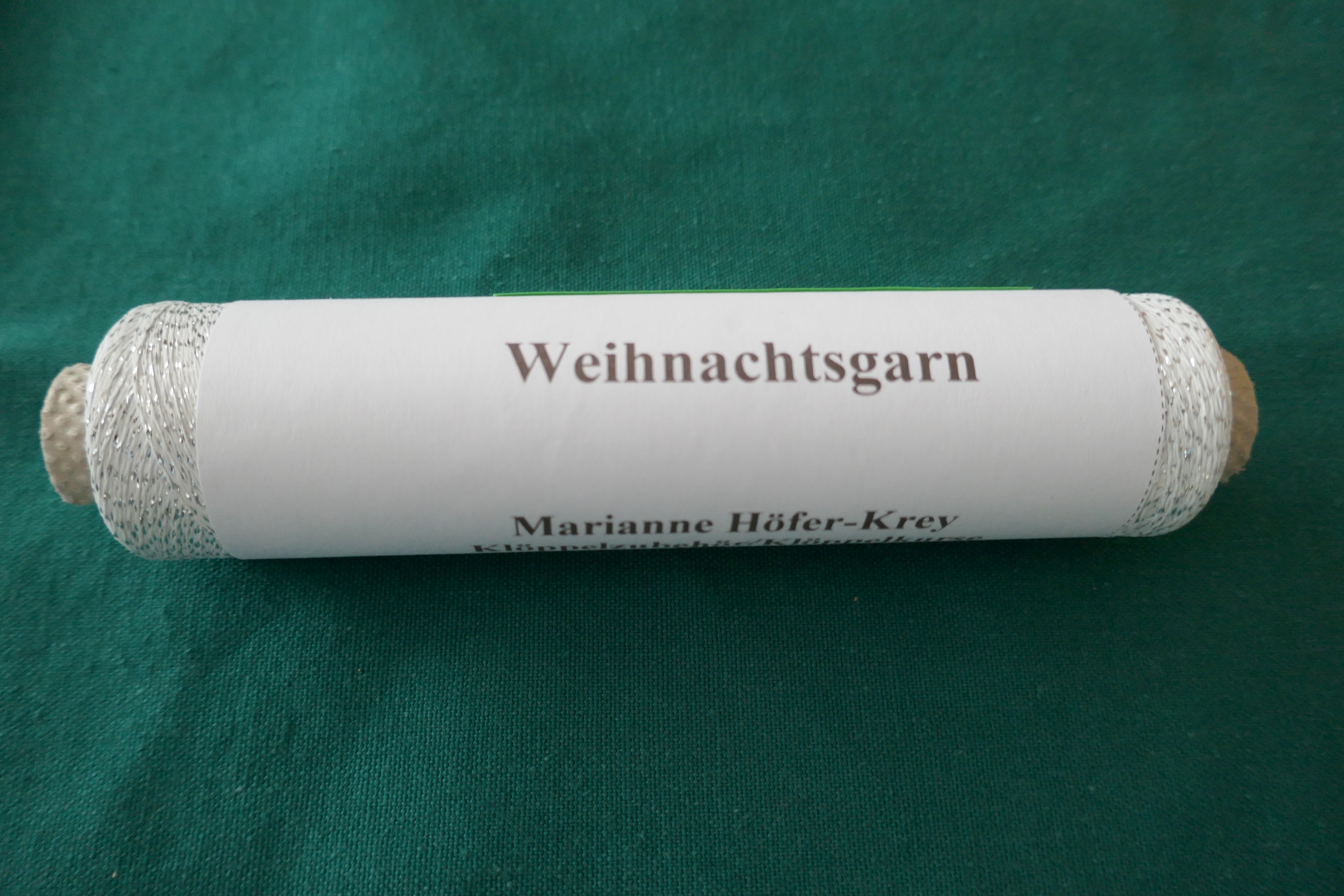 Weihnachtsgarn silber